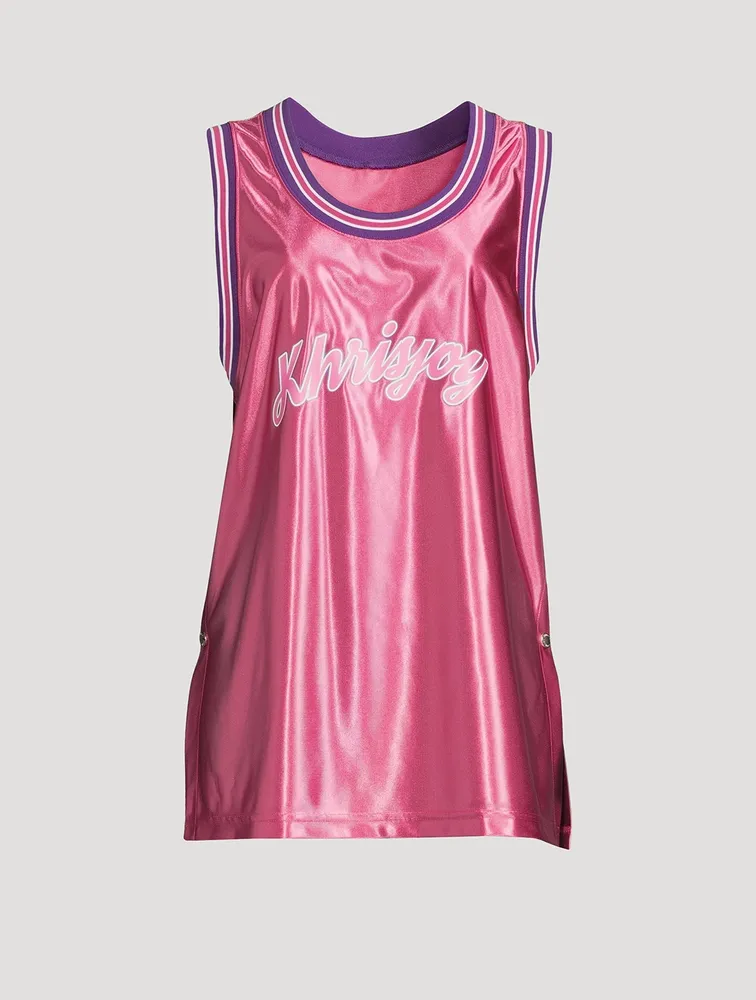 Satin Basketball Tank Top