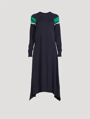 Satin Sweater Dress