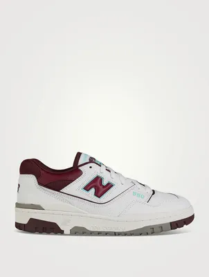 550 Mesh And Leather Sneakers
