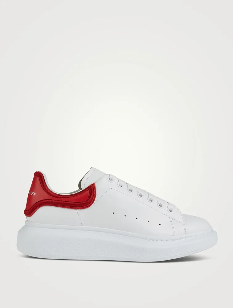 Oversized Sneakers With Satin Heel