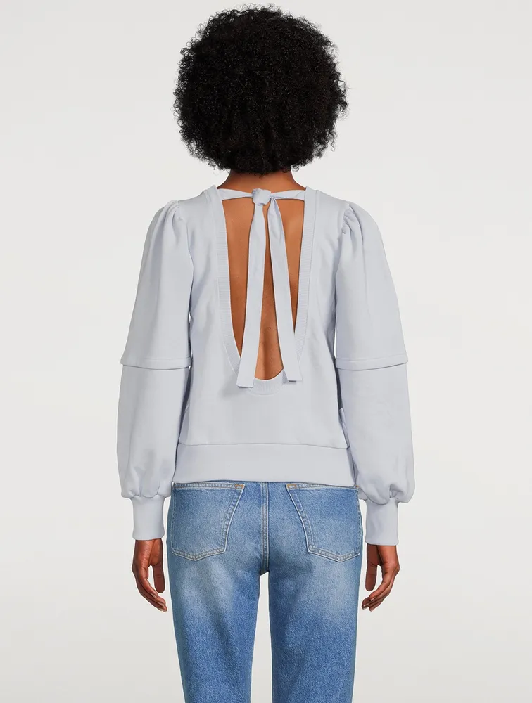 Isoli Open-Back Sweatshirt