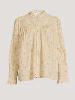 Haby Peasant Blouse Floral Print