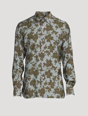 Slim-Fit Shirt Floral Print
