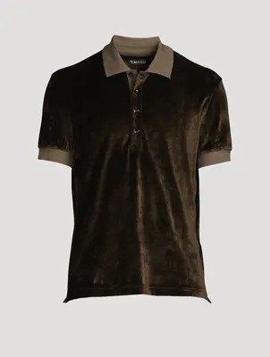 Liquid Velour Polo Shirt