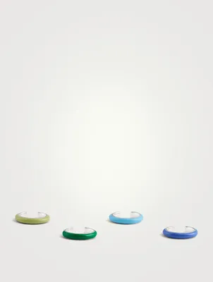 Set Of Four Cool Enamel Stacking Ear Cuffs