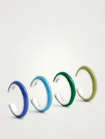 Set Of Four Cool Enamel Stacking Ear Cuffs