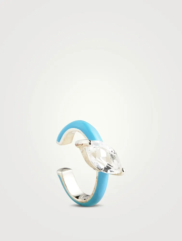 Gem Enamel Ear Cuff