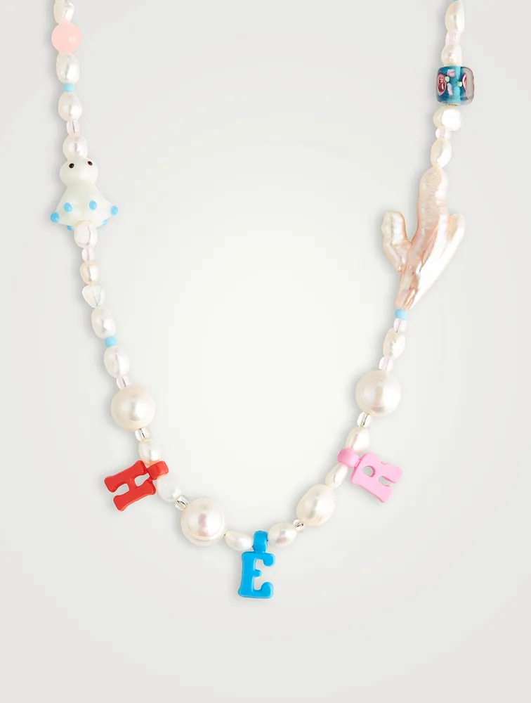 Her Necklace With Pearls