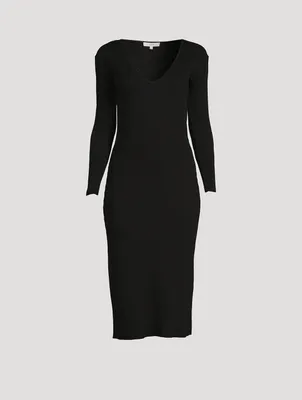 Ribbed Midi Dress