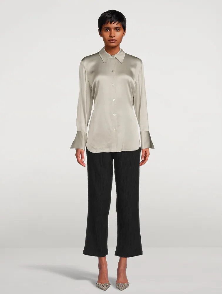 Relaxed Satin Blouse