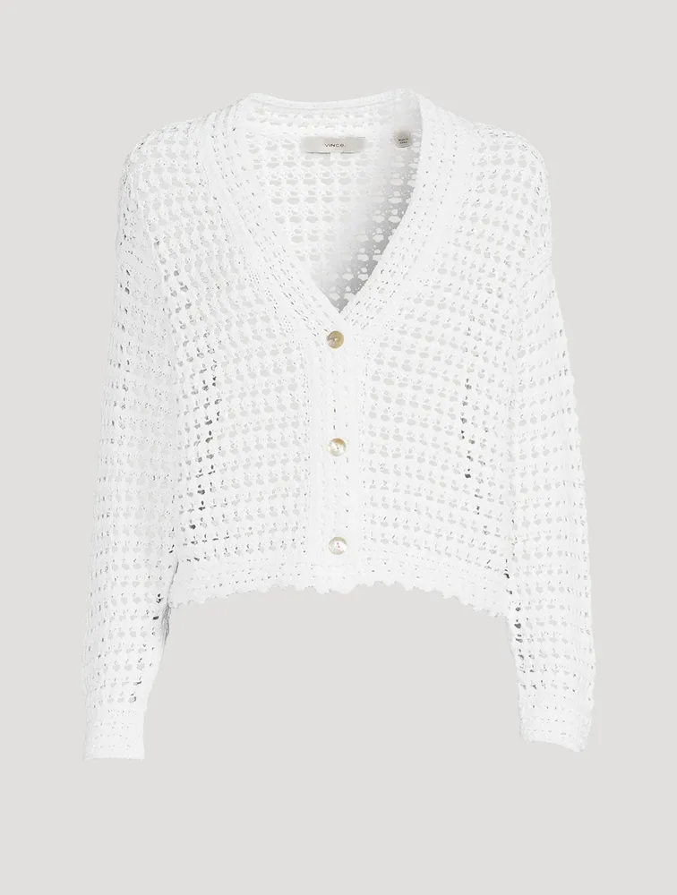 Organic Cotton Crochet Cardigan