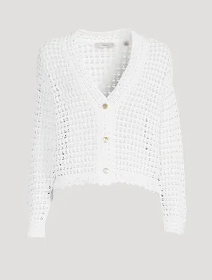 Organic Cotton Crochet Cardigan