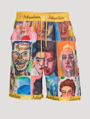 Faces Drawstring Shorts