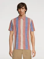 Thor Cotton Short-Sleeve Shirt Gradient Stripe