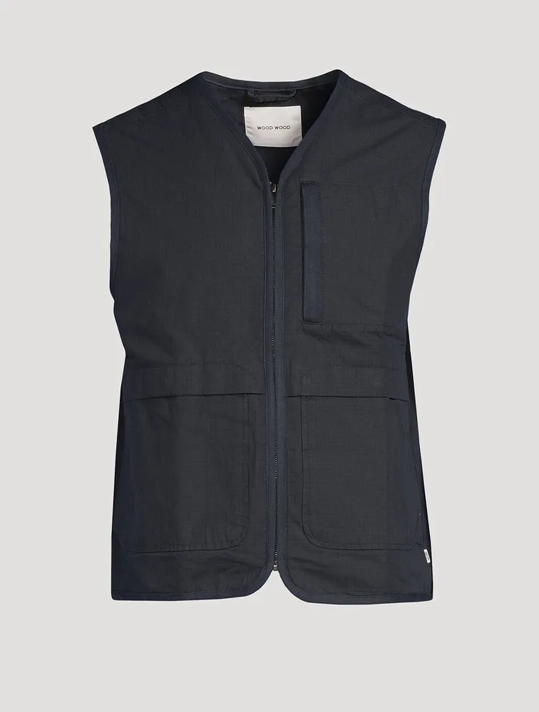 Victor Crispy Check Zip Vest
