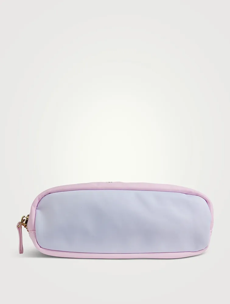 Colourblock Nylon Pencil Case