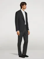 Stretch Mouliné Jacket With Subtle Check