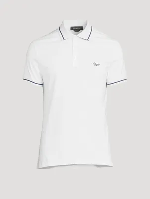 Cotton Stretch Polo With Logo