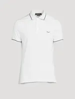 Cotton Stretch Polo With Logo