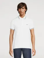 Cotton Stretch Polo With Logo