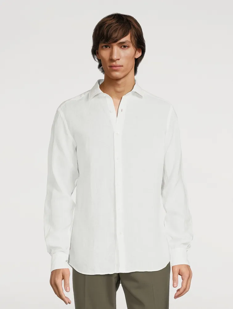 Linen Long-Sleeve Shirt