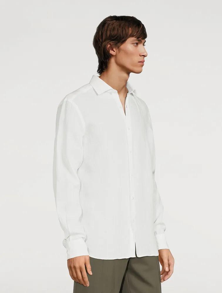 Linen Long-Sleeve Shirt