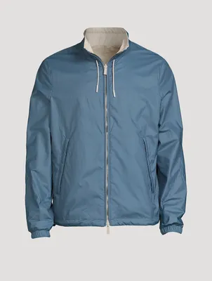 Technical Fabric Reversible Zip Jacket
