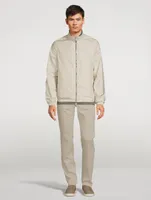 Technical Fabric Reversible Zip Jacket