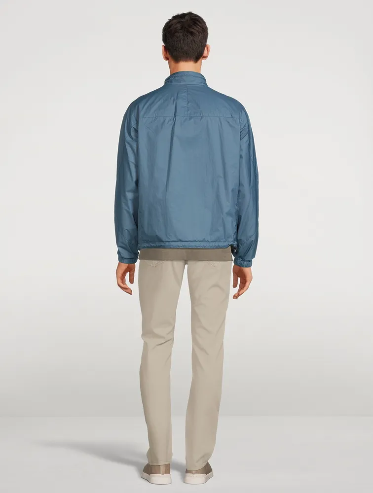 Technical Fabric Reversible Zip Jacket
