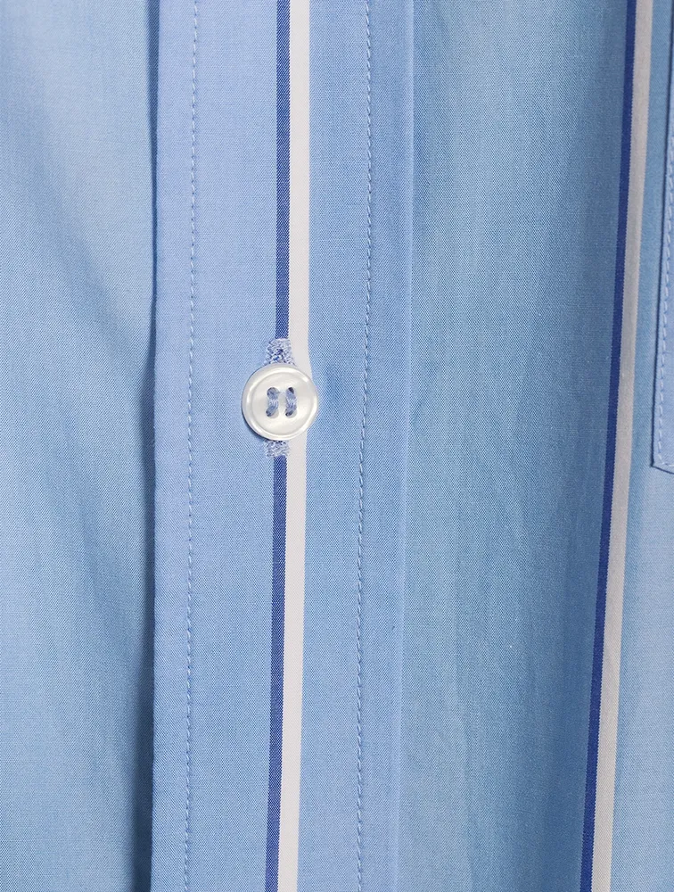 Kayla Cotton Shirt Stripe Print