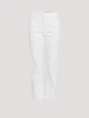Rider High-Waisted Straight-Leg Jeans