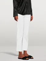 Rider High-Waisted Straight-Leg Jeans