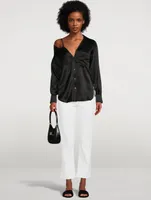 Rider High-Waisted Straight-Leg Jeans