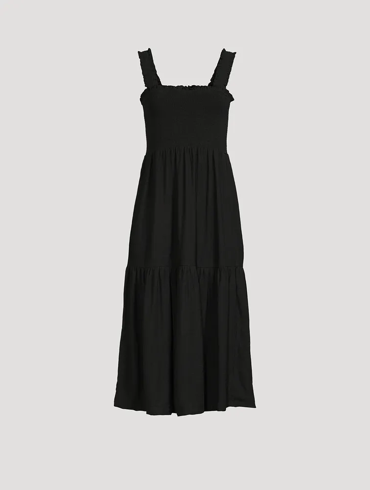 Shoshanah Smocked Midi Dress