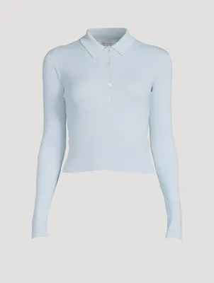 Shrunken Polo Sweater