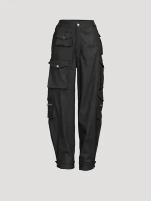 Denim Cargo Pants