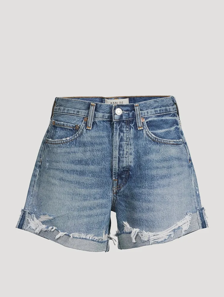 Parker Long Denim Shorts