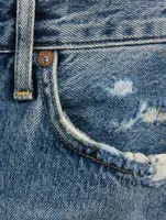 Riley High-Rise Straight-Leg Cropped Jeans