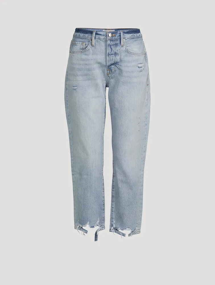 Le Original Distressed Straight Jeans