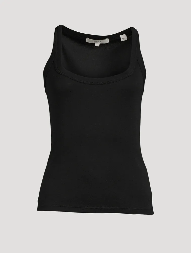 Pima Cotton Scoop Neck Tank Top