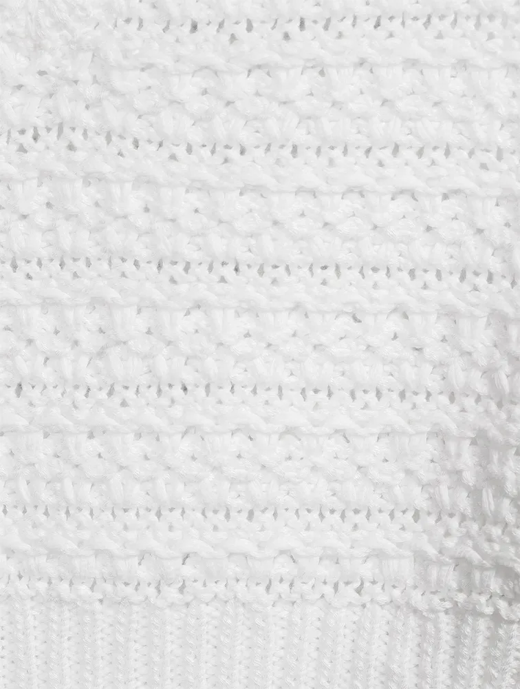 Tuck Stitch Organic Cotton Vest