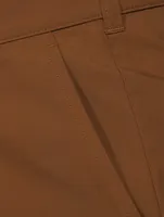 Bill Cotton Slim-Fit Pants