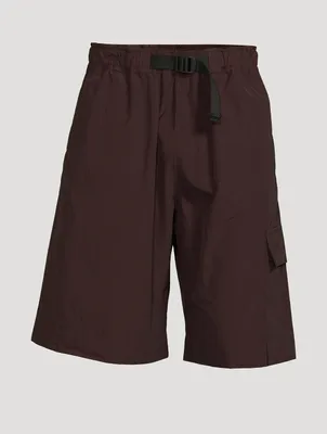 Column Belted Cargo Shorts