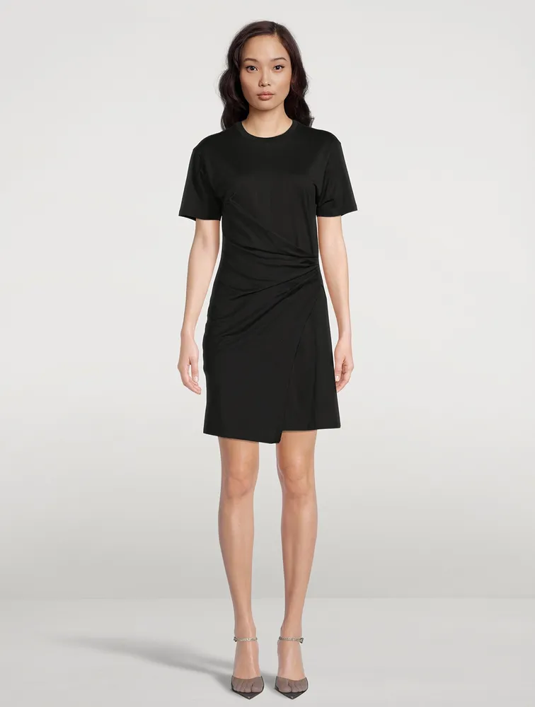 Draped T-Shirt Dress