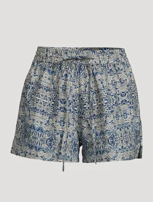 Cabana Organic Cotton Shorts Paisley Print