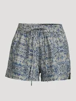 Cabana Organic Cotton Shorts Paisley Print