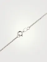 18K White Gold Pendant Necklace With South Sea Pearl And Diamonds