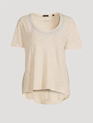 Slub Jersey V-Neck T-Shirt