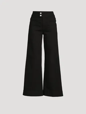 Le Pixie Hardy Wide-Leg Jeans
