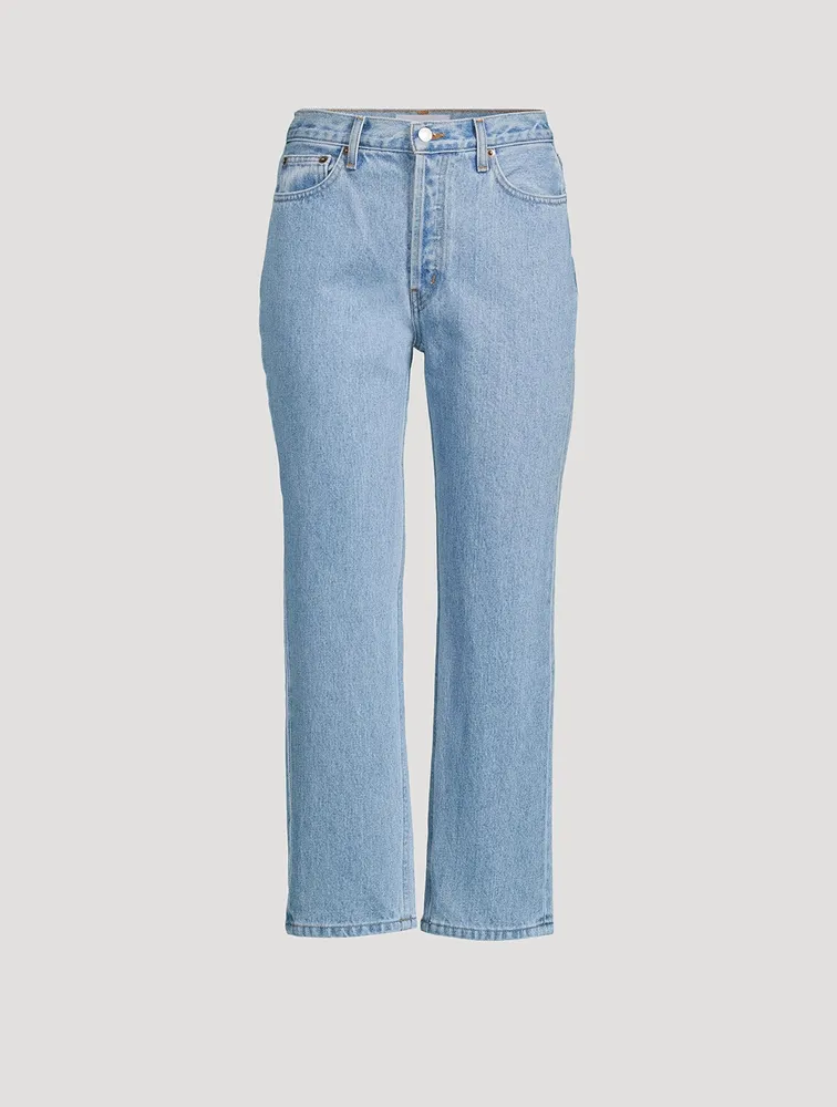 Tate Mid-Century Rainbow Straight-Leg Jeans